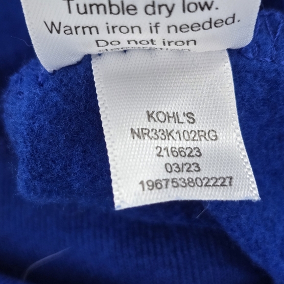 Blue Graphic Fuerte Sweatshirt Hoodie by Sonoma Community - Picture 5 of 9